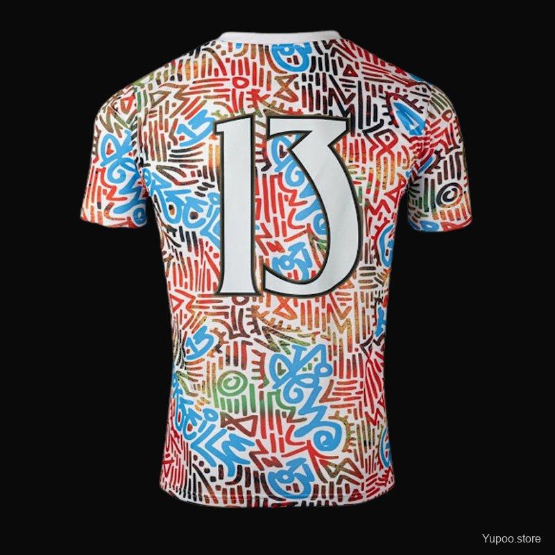 Maillot 24/25 Olympique Marseille Africa Blanc