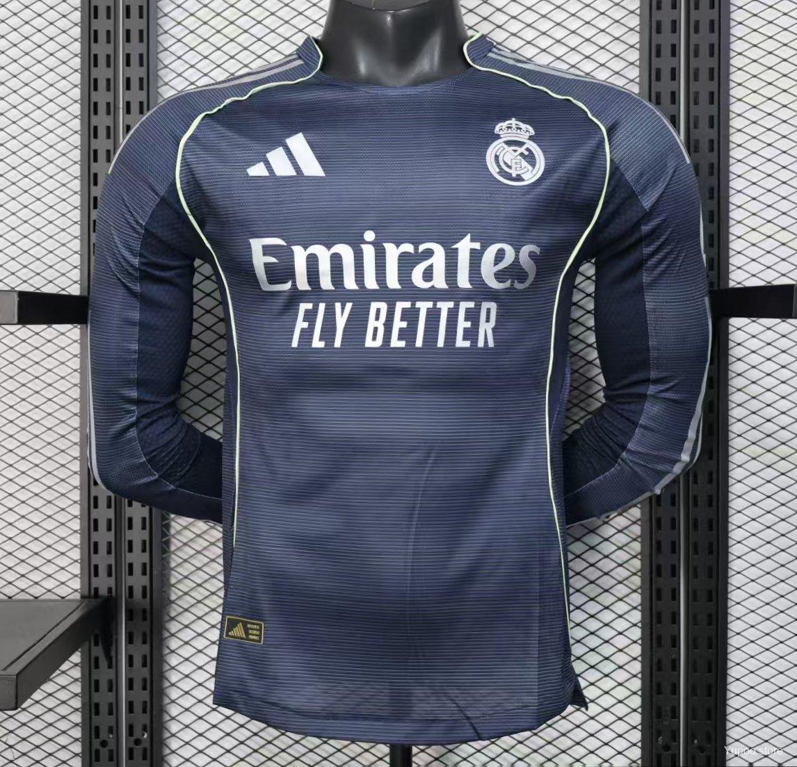 Maillot Player 25/26 Real Madrid Extérieur Manches Longues