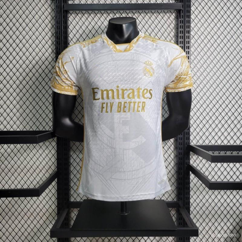 Real Madrid maillot concept Édition limitée Doré 2023 2024