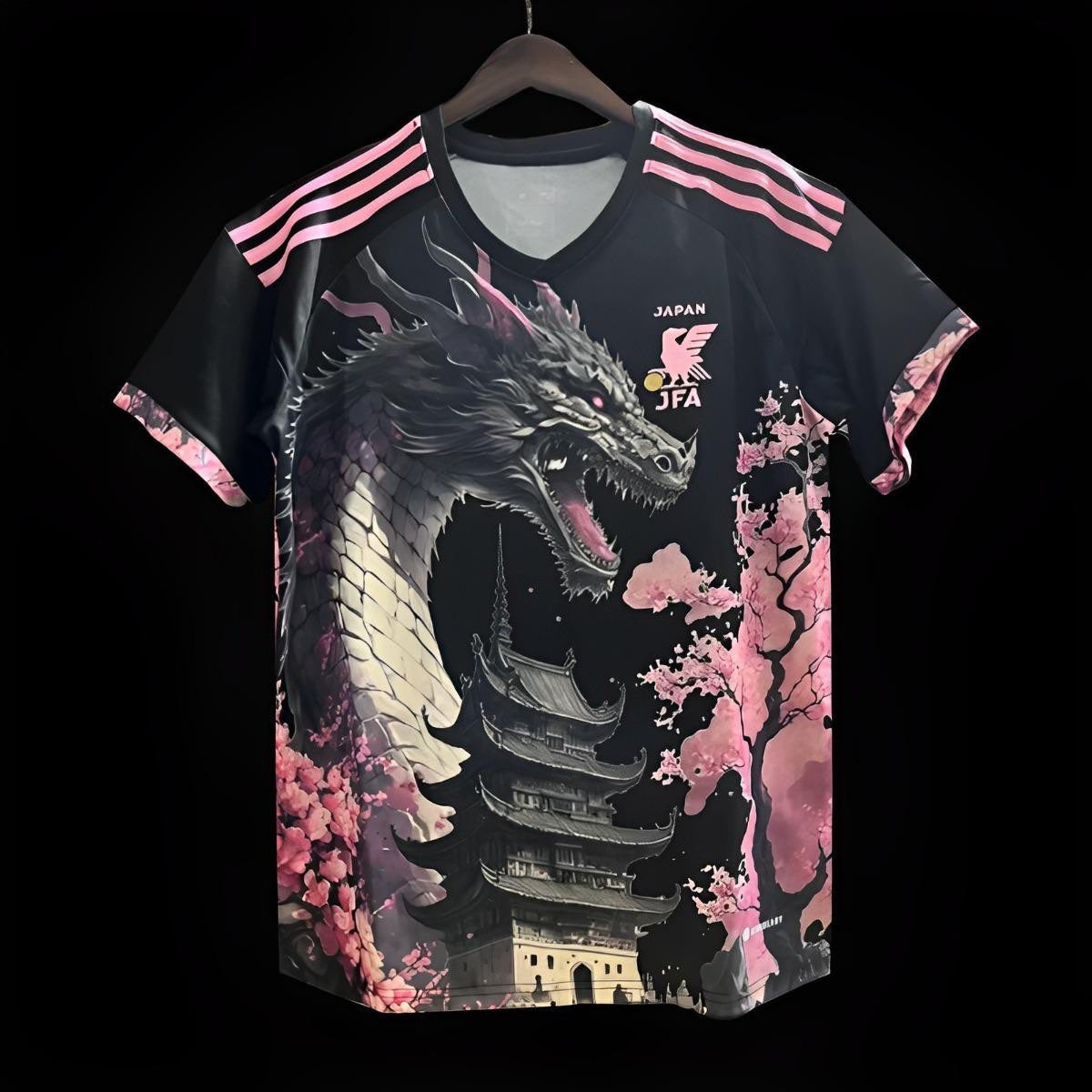 Japon maillot Édition « Dragon Noir et Rose » 2023 2024